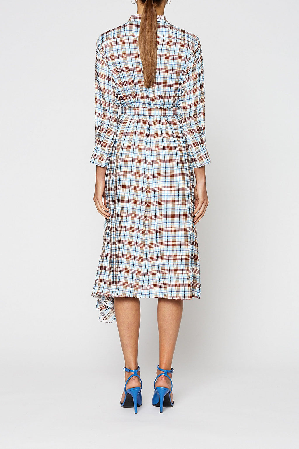 CHECK SHIRT DRESS