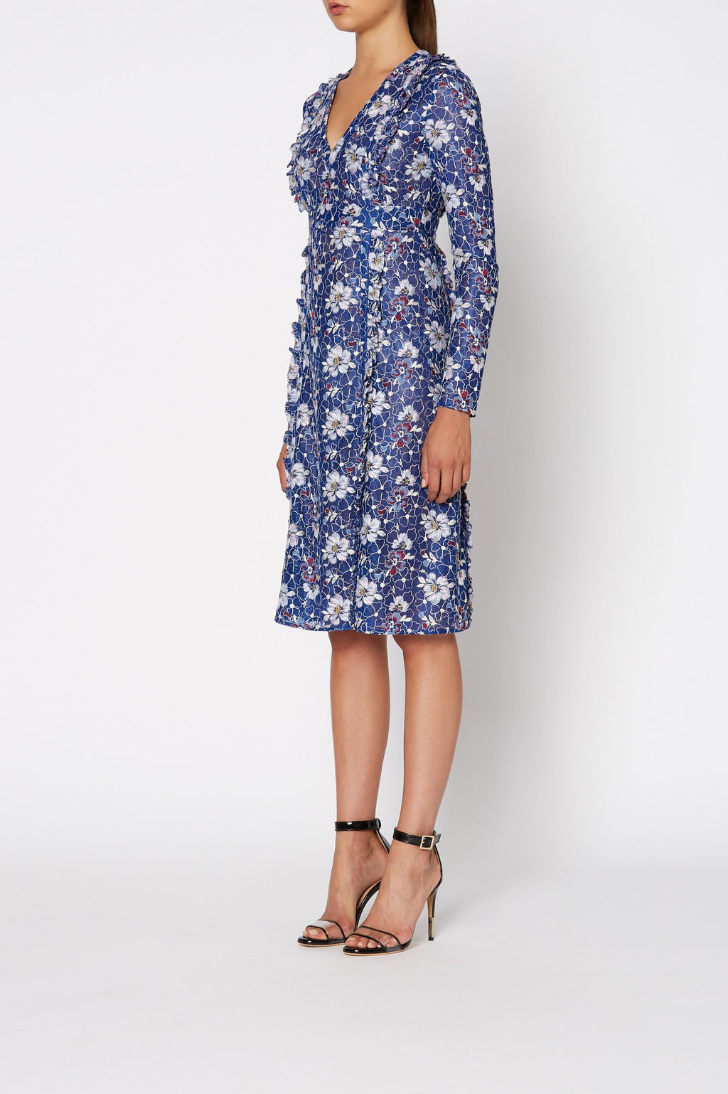 EMBROIDERED LACE DRESS