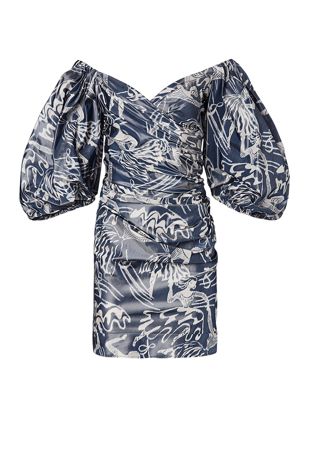 IKAT TAFFETA DRESS