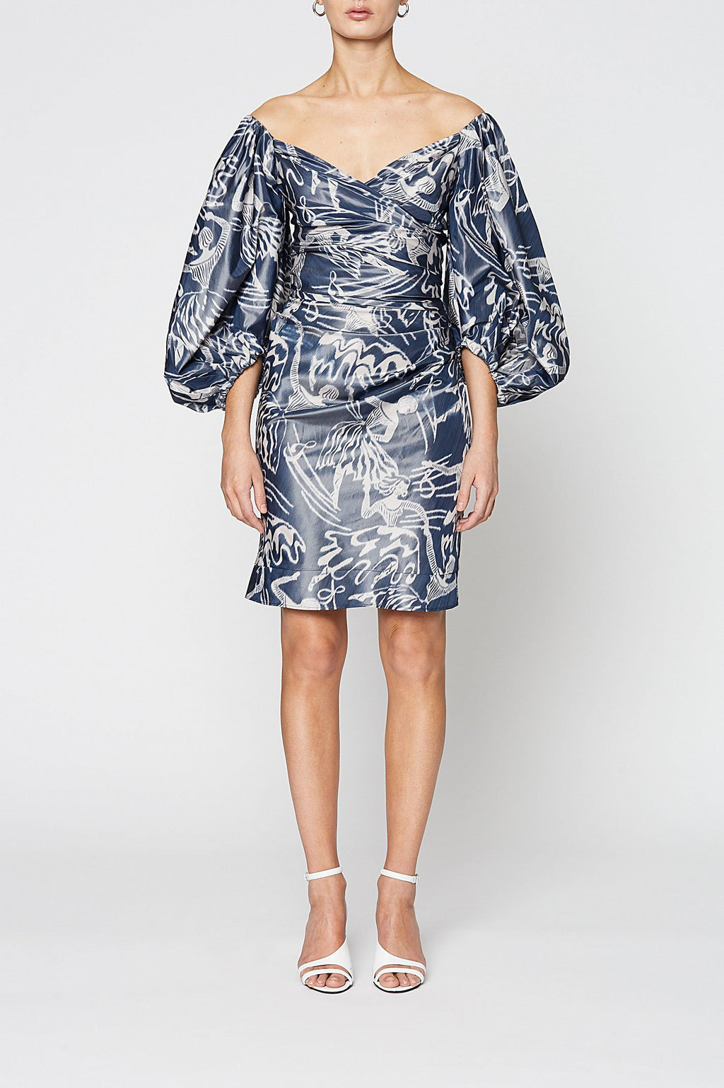IKAT TAFFETA DRESS