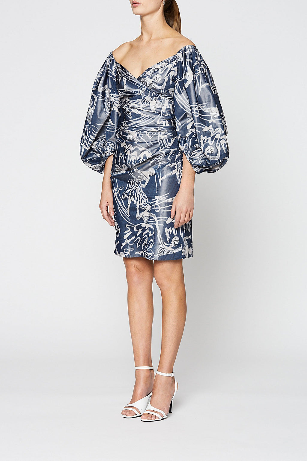 IKAT TAFFETA DRESS