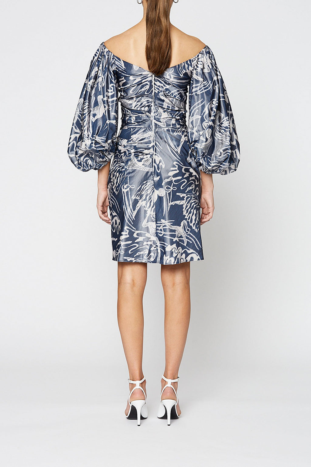 IKAT TAFFETA DRESS