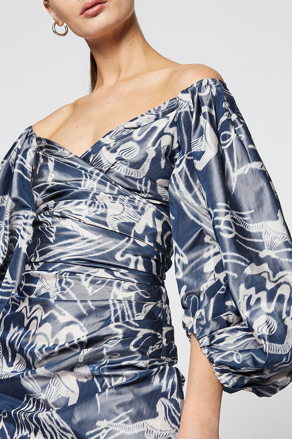 IKAT TAFFETA DRESS