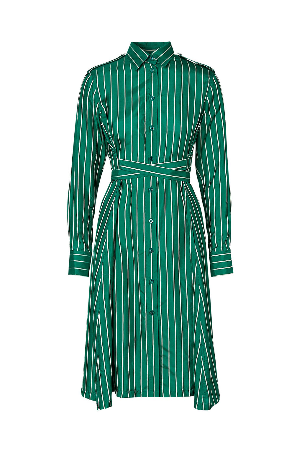 STRIPE SHIRT DRESS