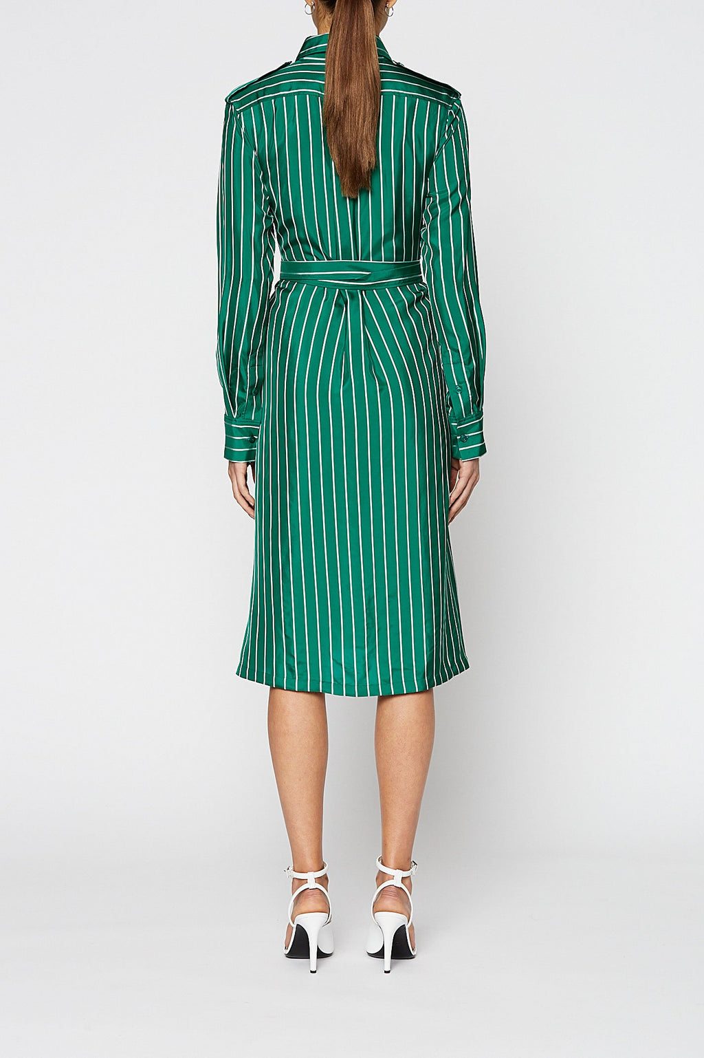 STRIPE SHIRT DRESS