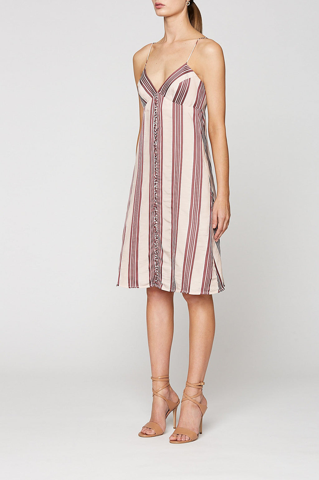 STRIPE SHOESTRING DRESS