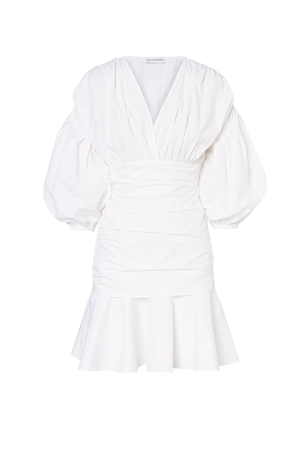COTTON LINEN MINI DRESS