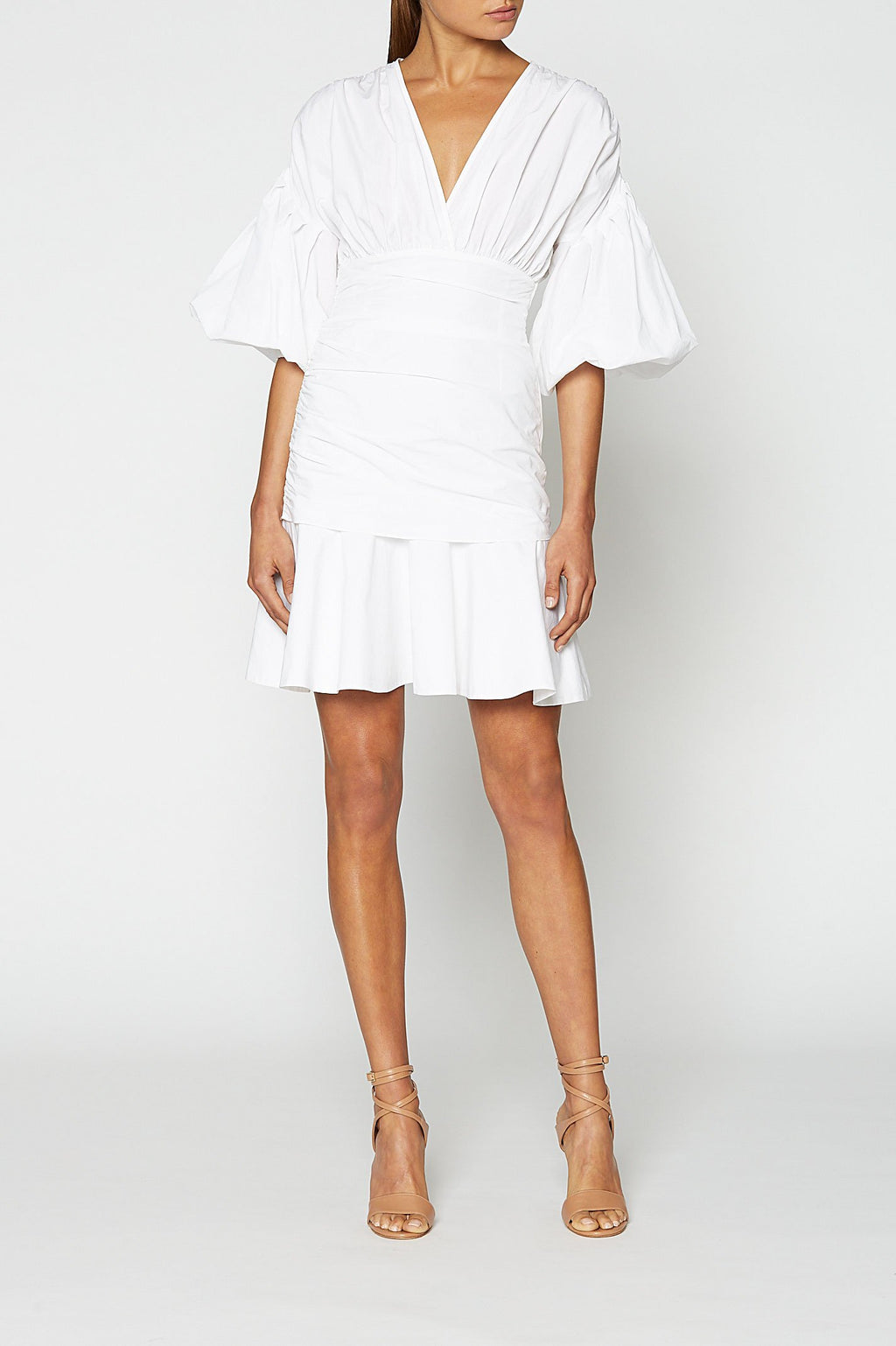COTTON LINEN MINI DRESS