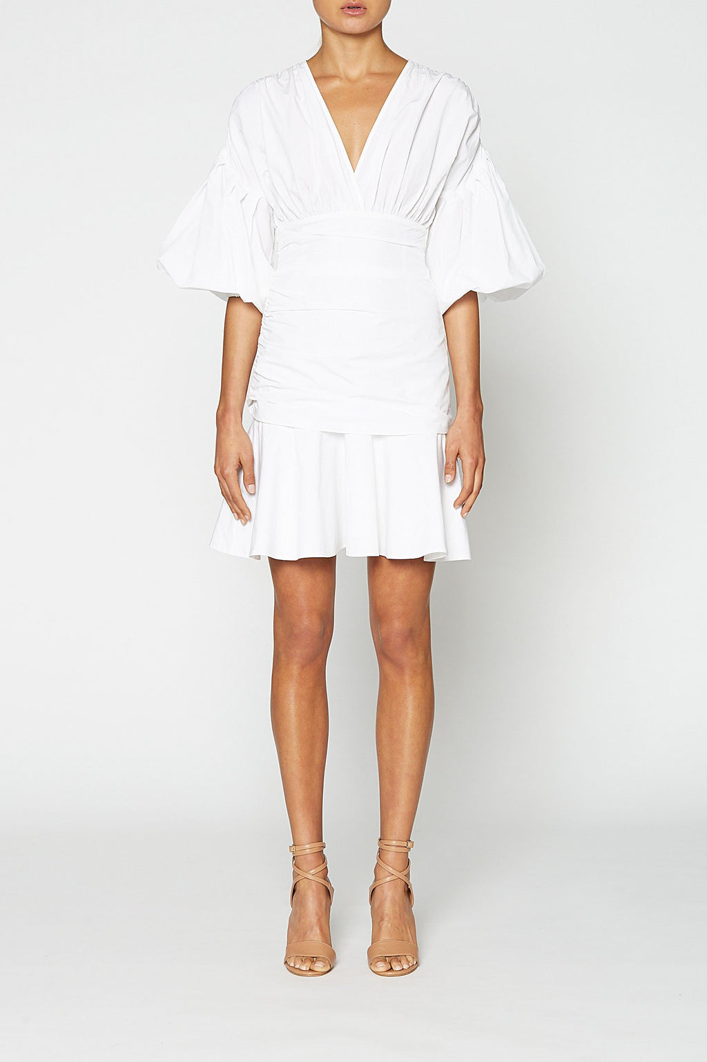 COTTON LINEN MINI DRESS