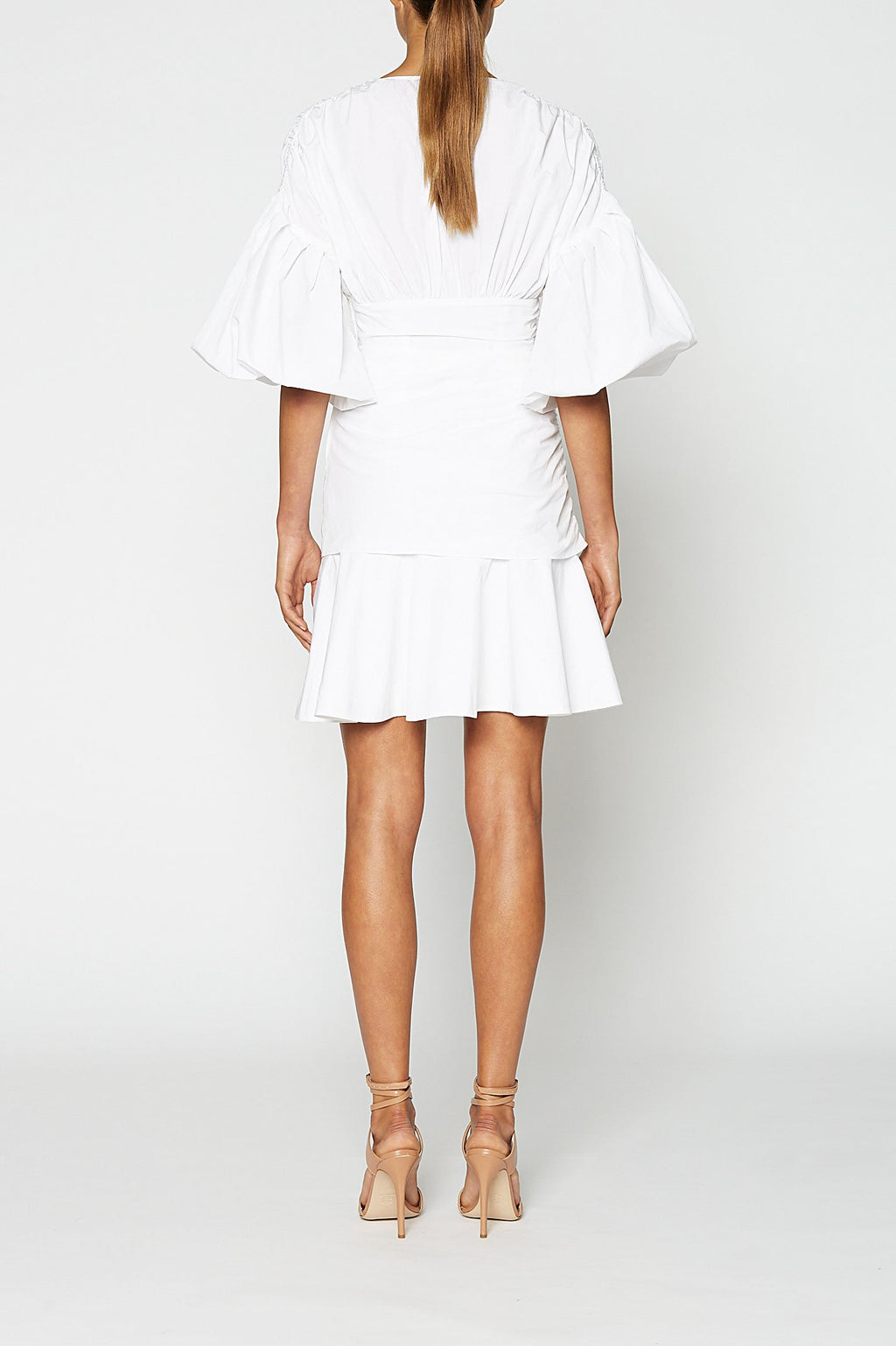 COTTON LINEN MINI DRESS