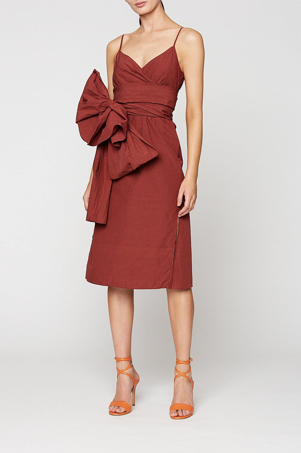 WRAP TIE DRESS
