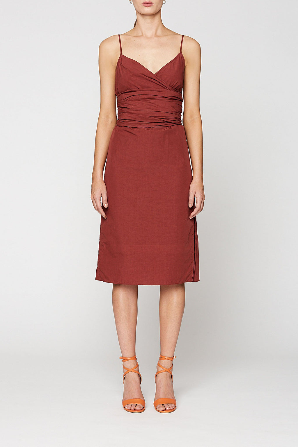 WRAP TIE DRESS