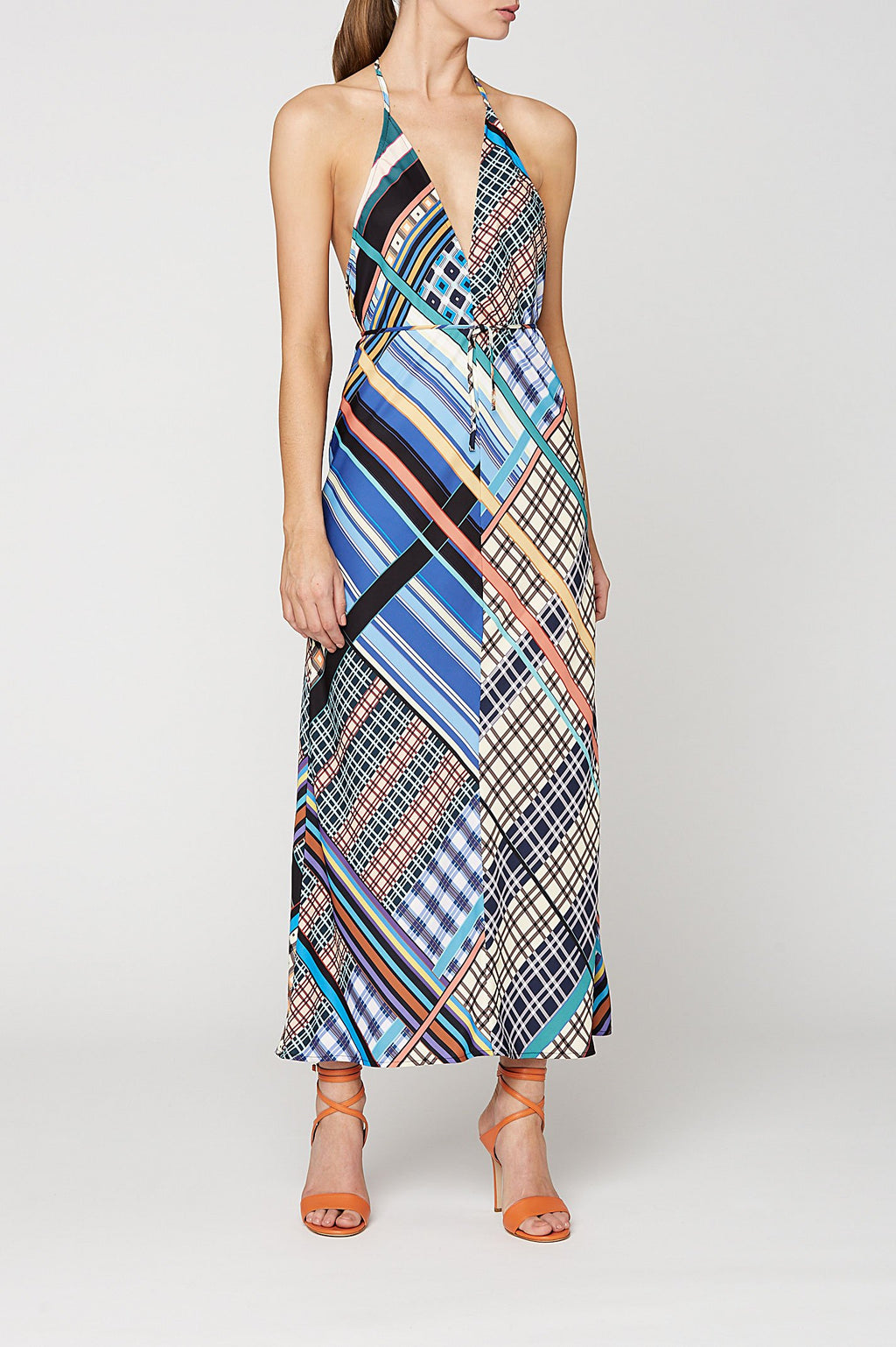 PUZZLE PRINT DRESS