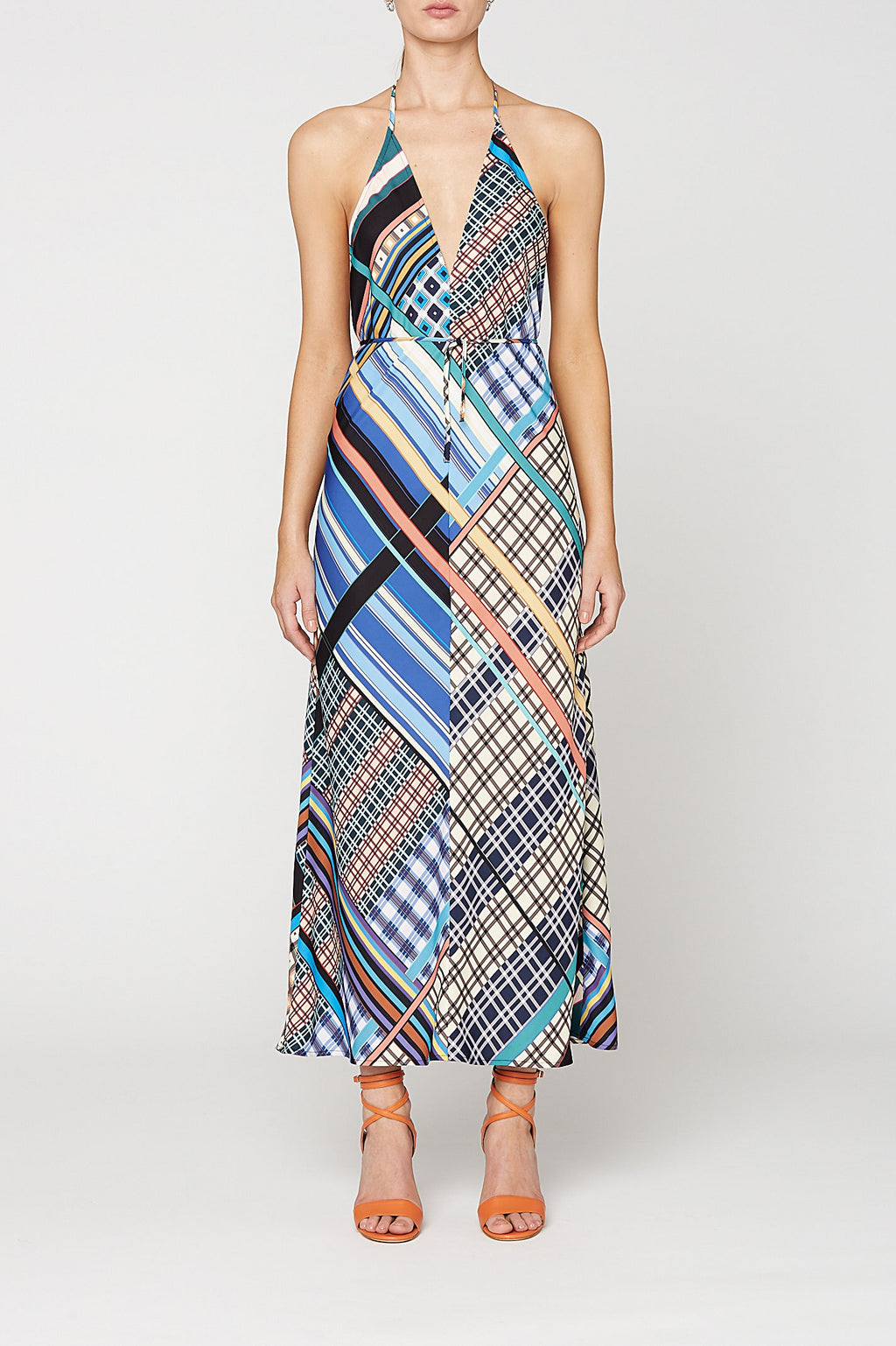 PUZZLE PRINT DRESS