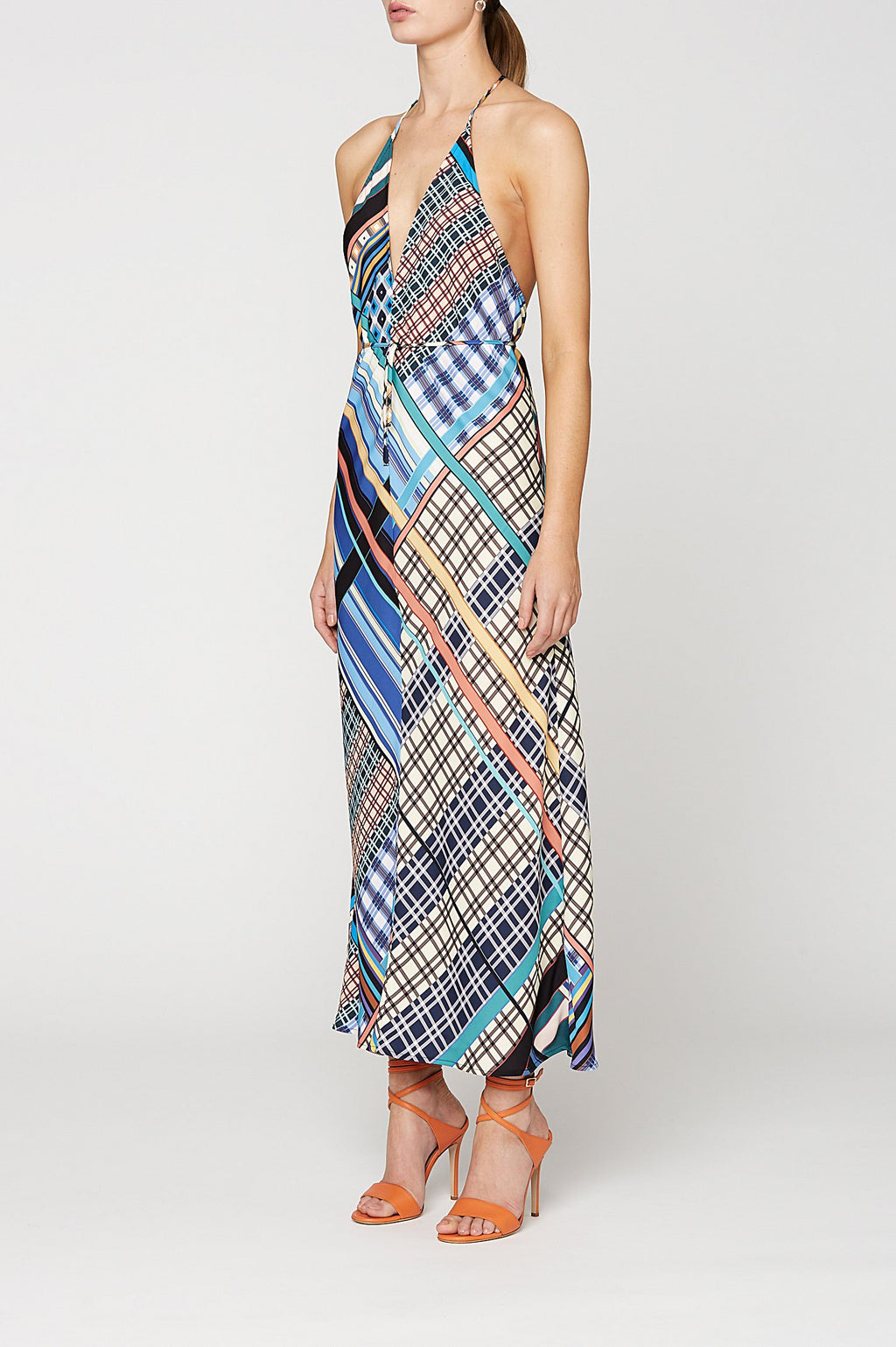 PUZZLE PRINT DRESS