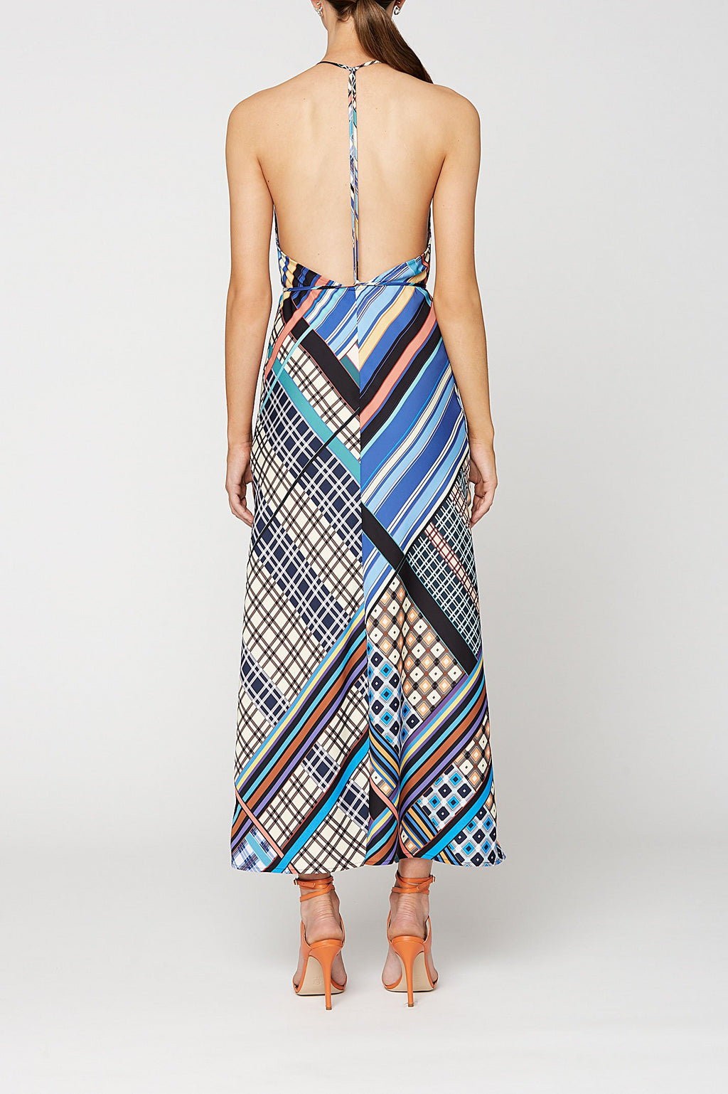 PUZZLE PRINT DRESS