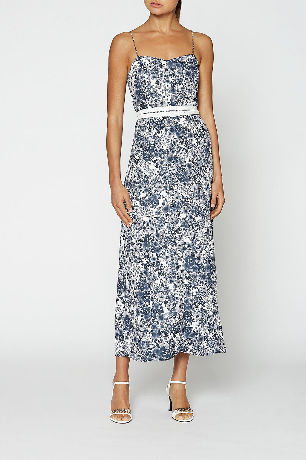 MONO FLORAL DRESS