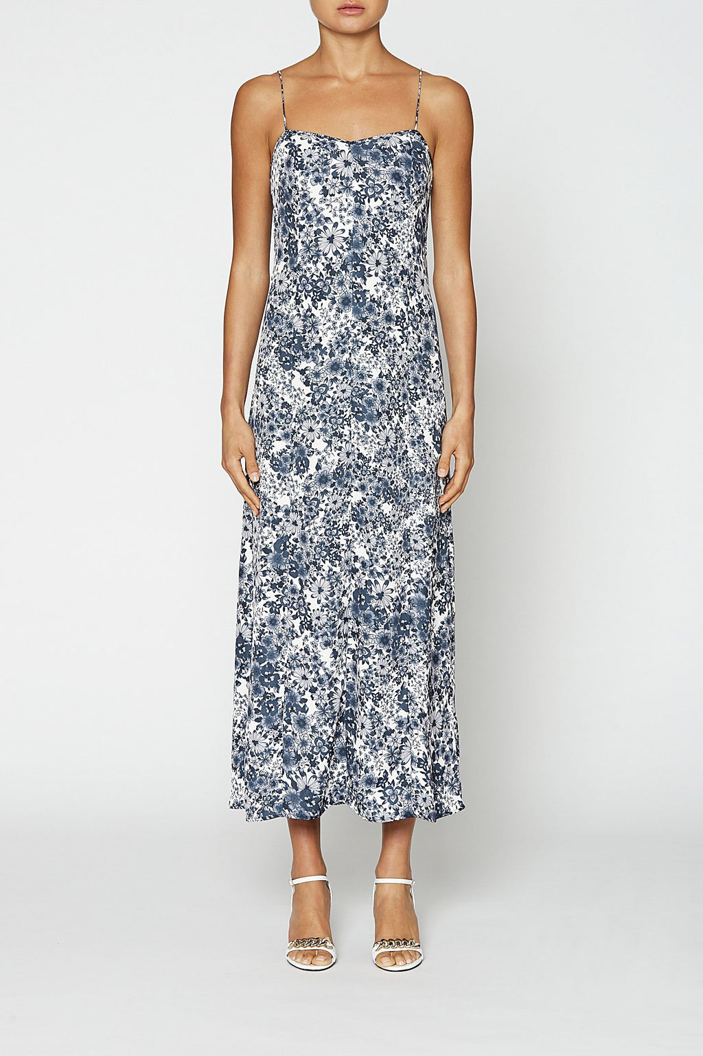 MONO FLORAL DRESS