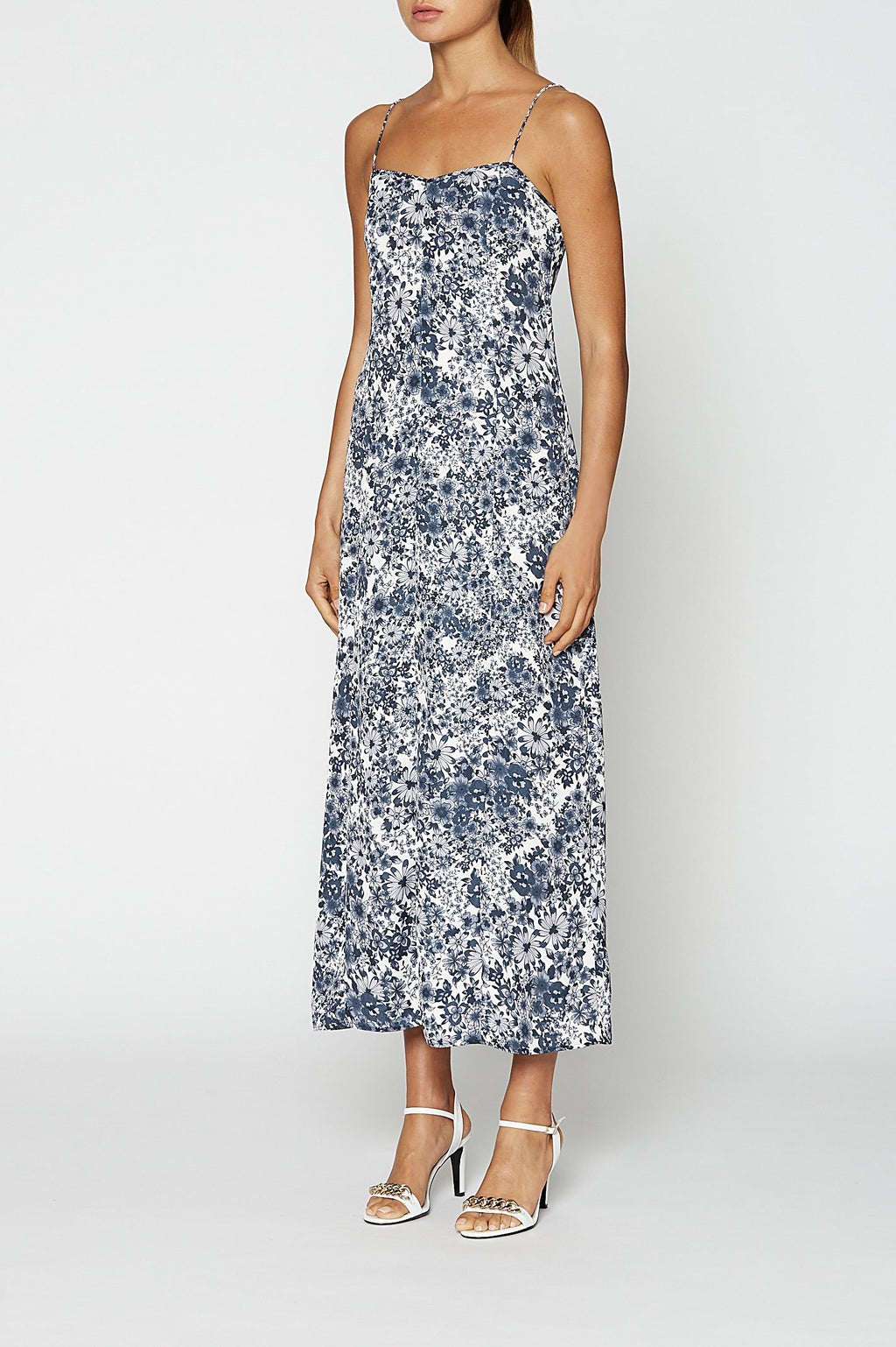 MONO FLORAL DRESS