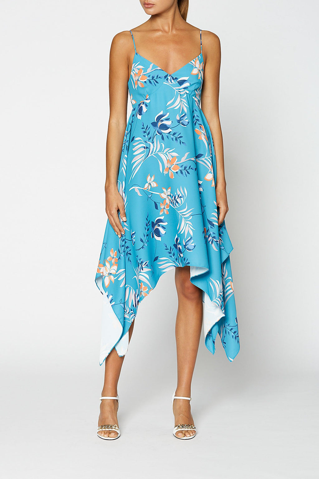 LEAFY PRINT DRESS