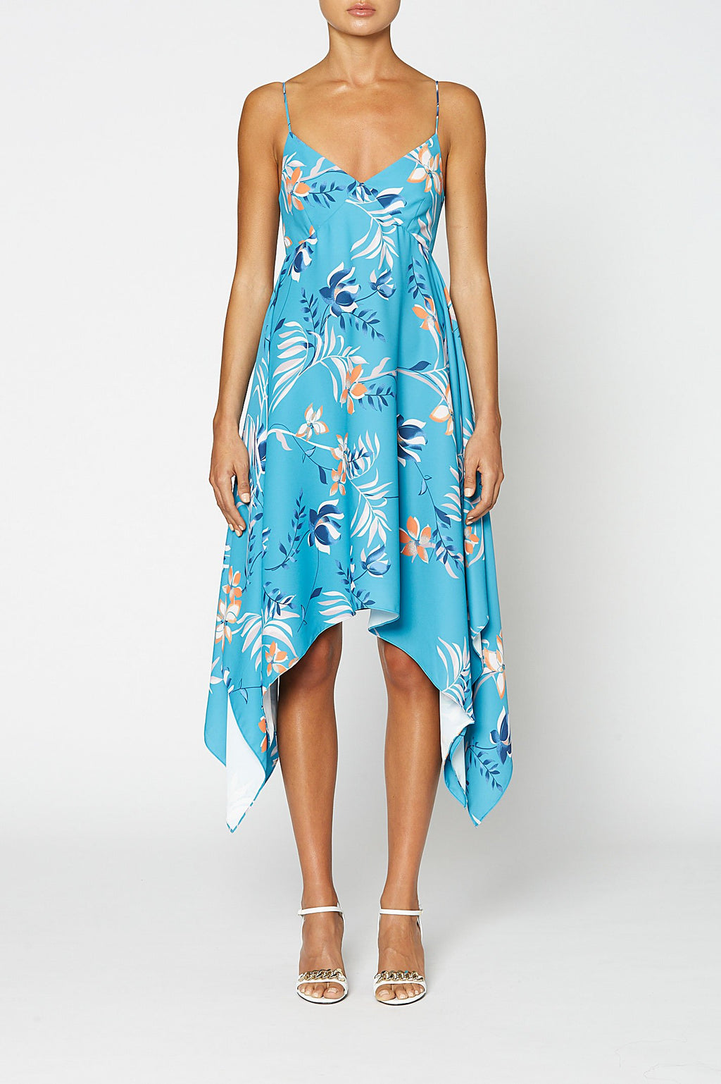LEAFY PRINT DRESS