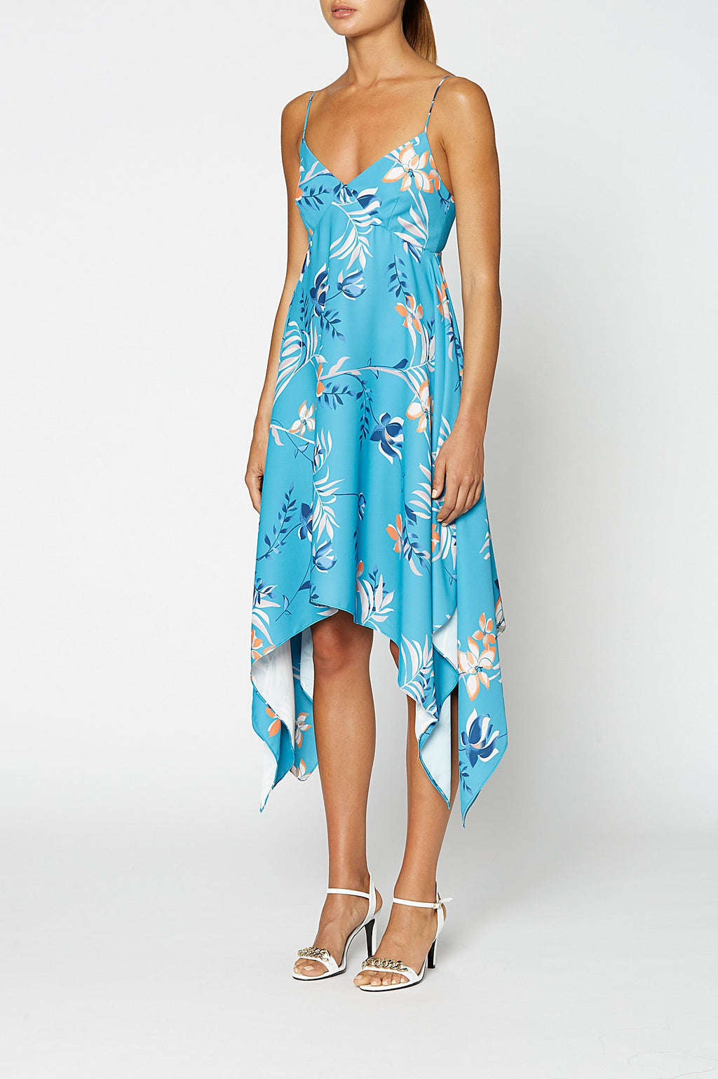 LEAFY PRINT DRESS