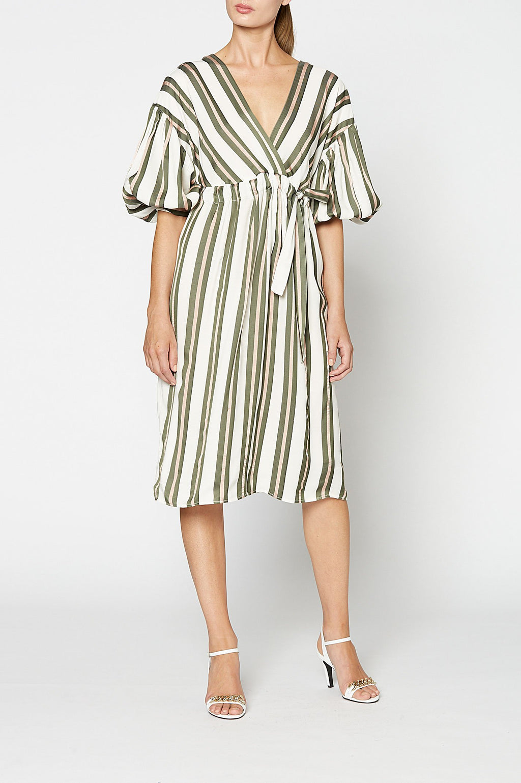 STRIPE VISCOSE DRESS