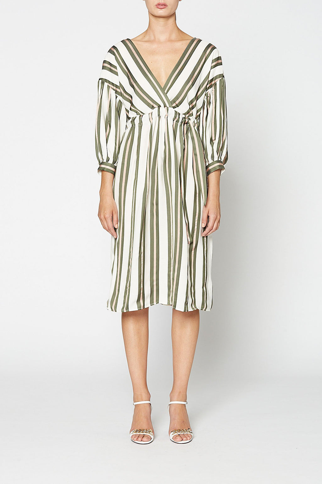 STRIPE VISCOSE DRESS