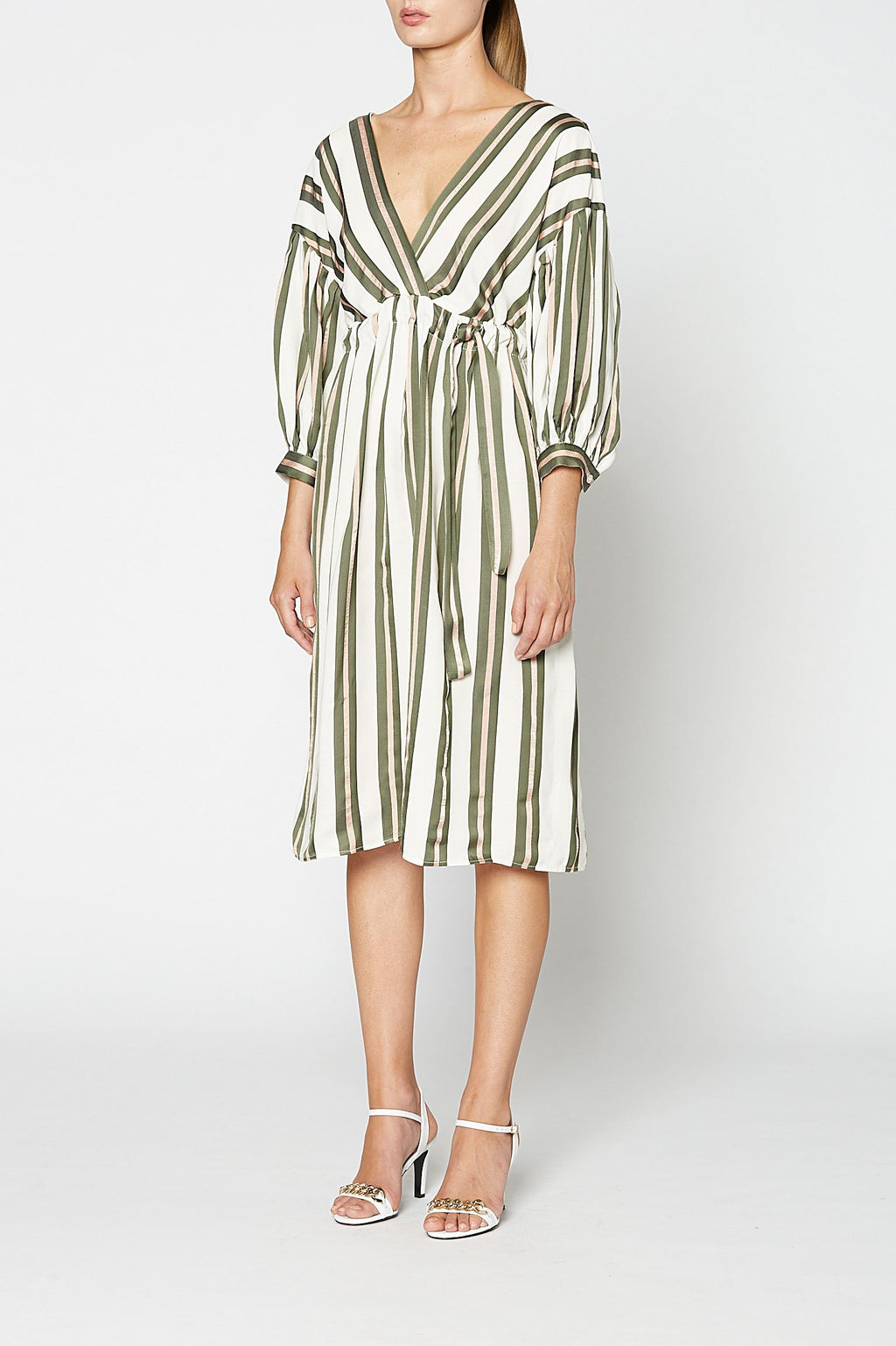 STRIPE VISCOSE DRESS
