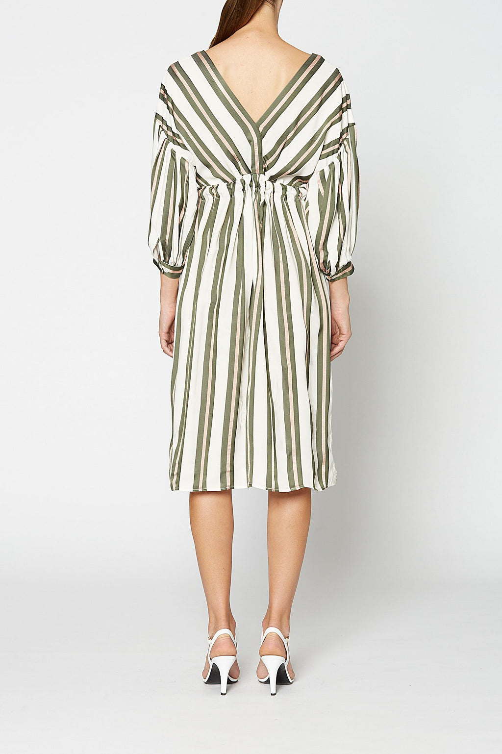 STRIPE VISCOSE DRESS