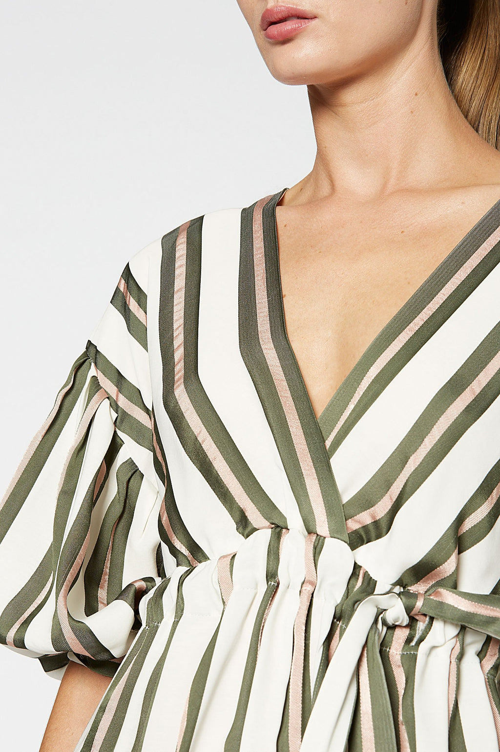 STRIPE VISCOSE DRESS