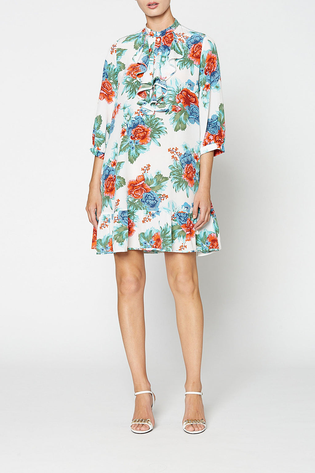 CDC MYSTIC FLORAL RUFFLE DRESS
