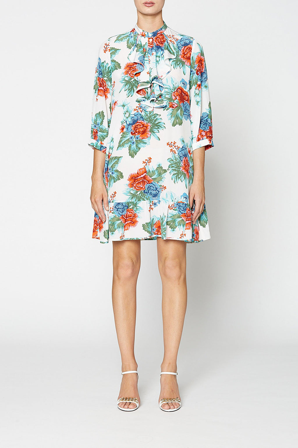 CDC MYSTIC FLORAL RUFFLE DRESS