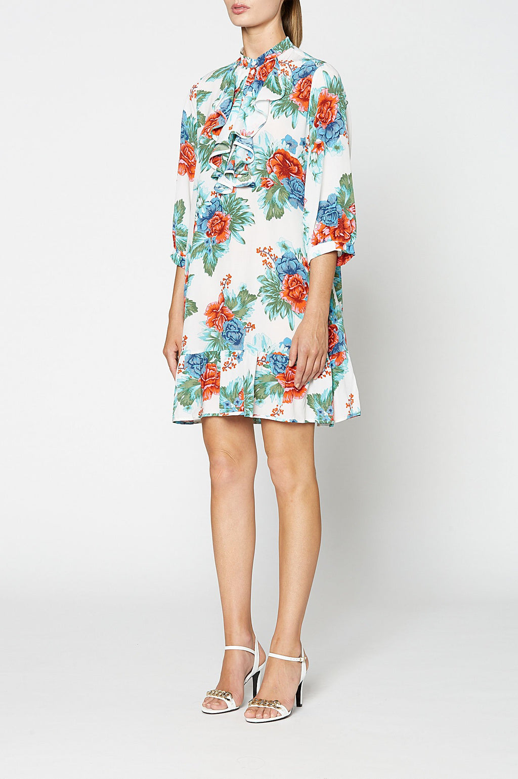 CDC MYSTIC FLORAL RUFFLE DRESS