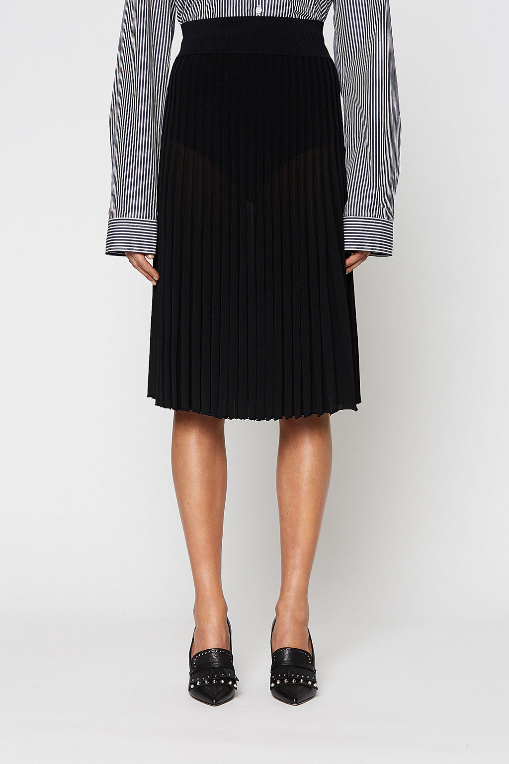 PLEATED RIB SKIRT 16