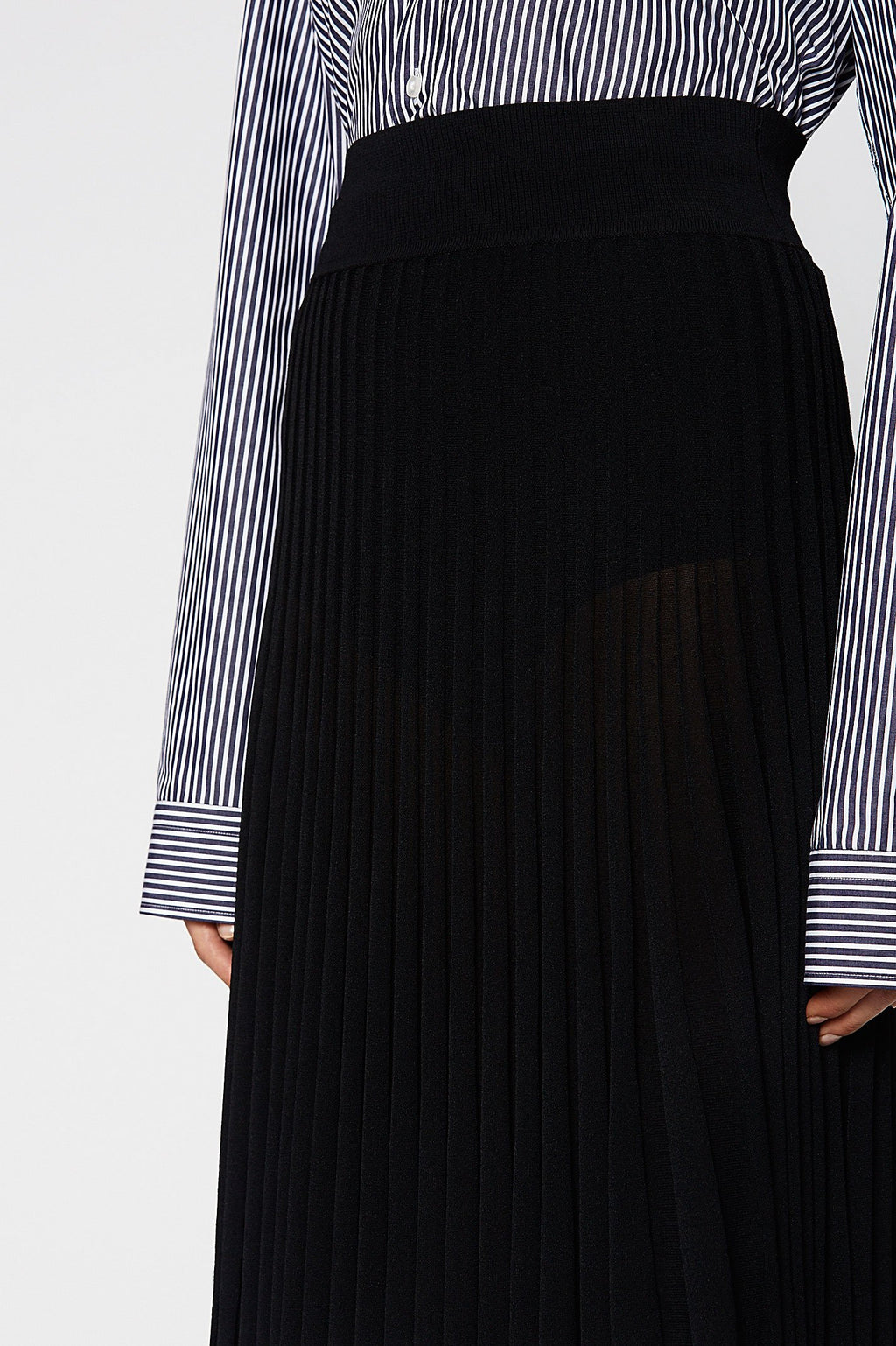 PLEATED RIB SKIRT 16