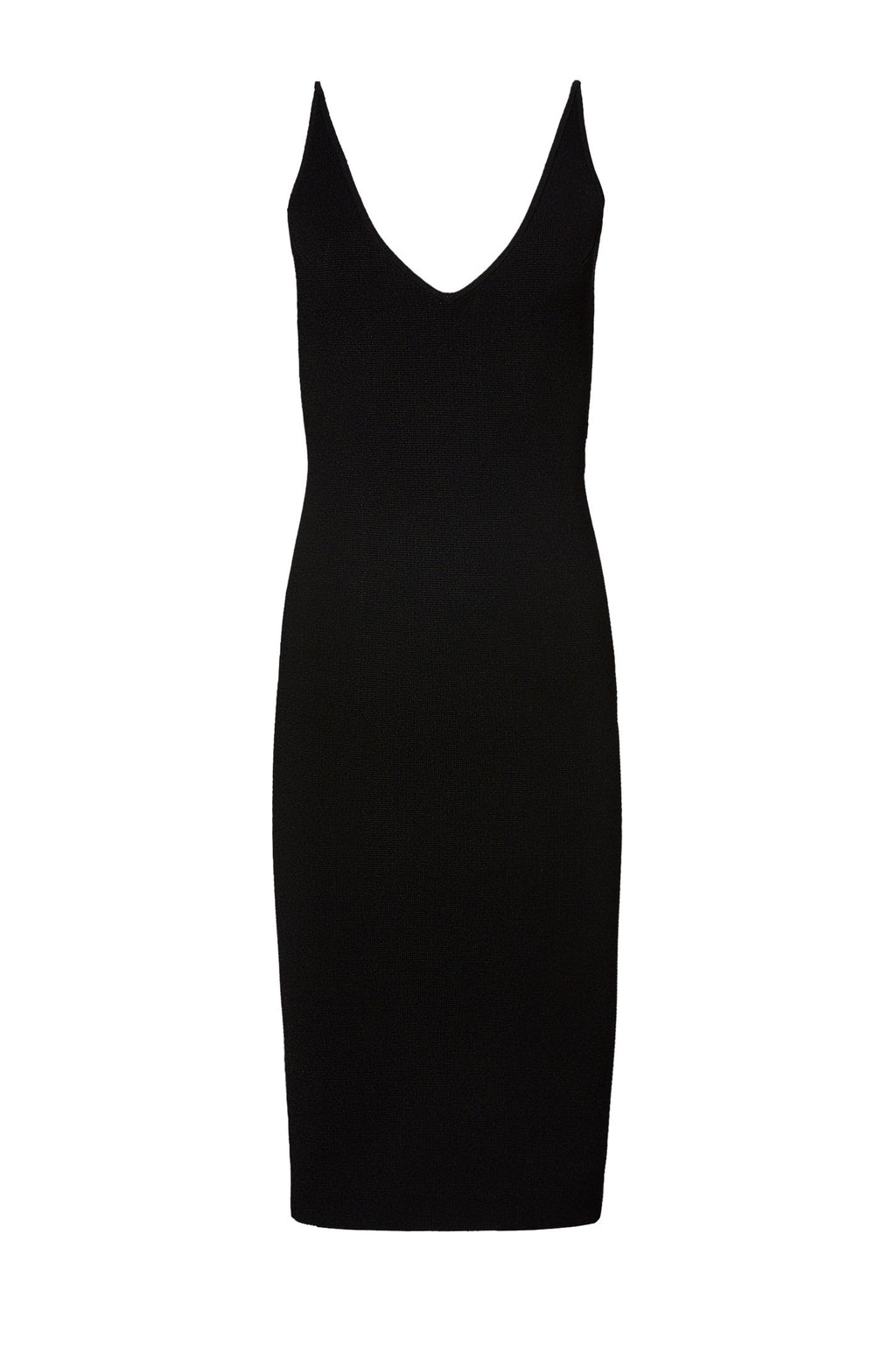 CREPE KNIT STRAPPY DRESS