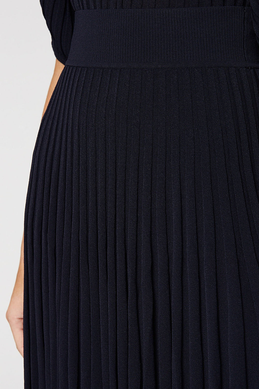 PLEATED RIB SHORT SKIRT 16