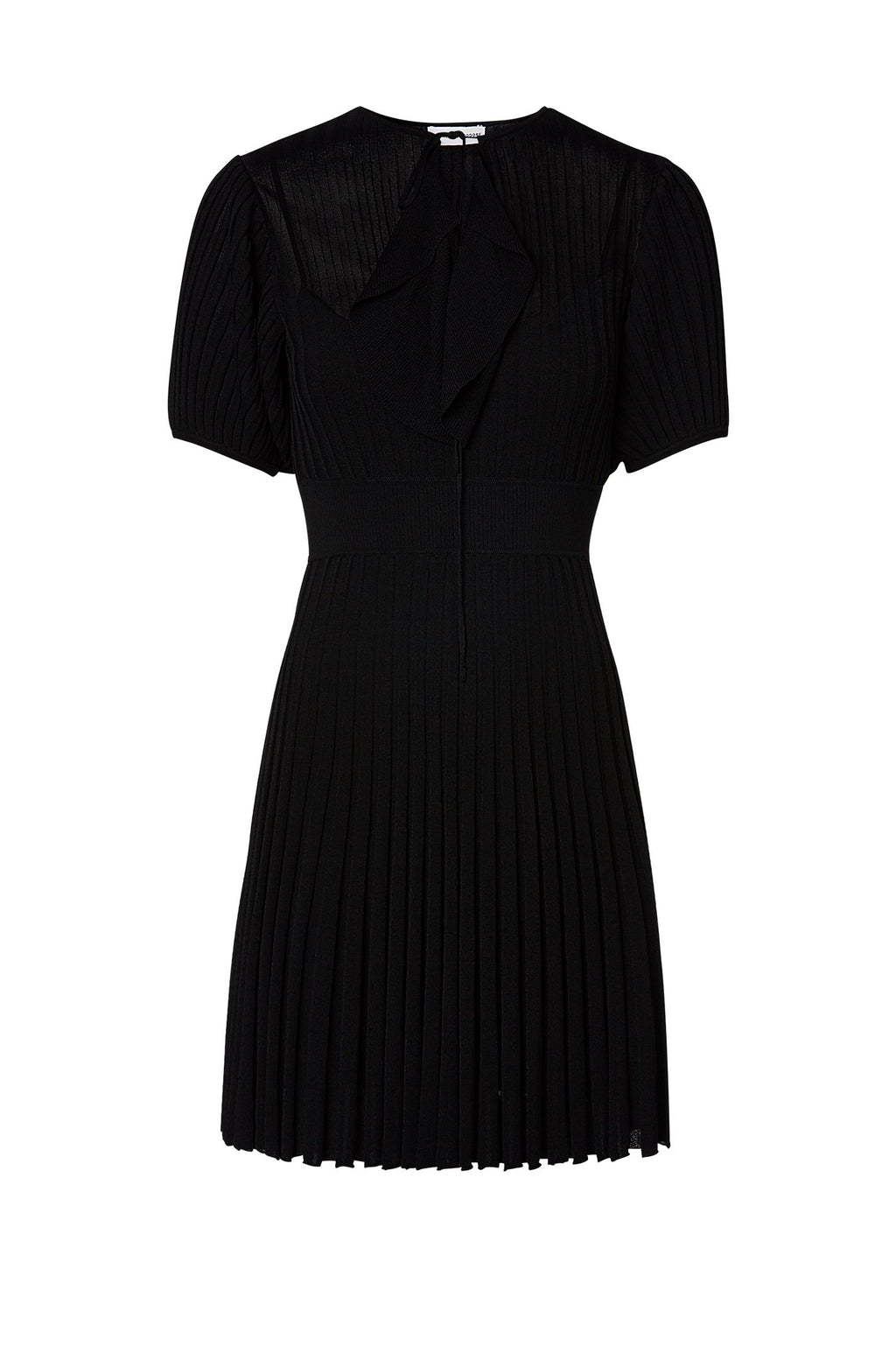 PLEATED RIB RUFFLE DRESS 16