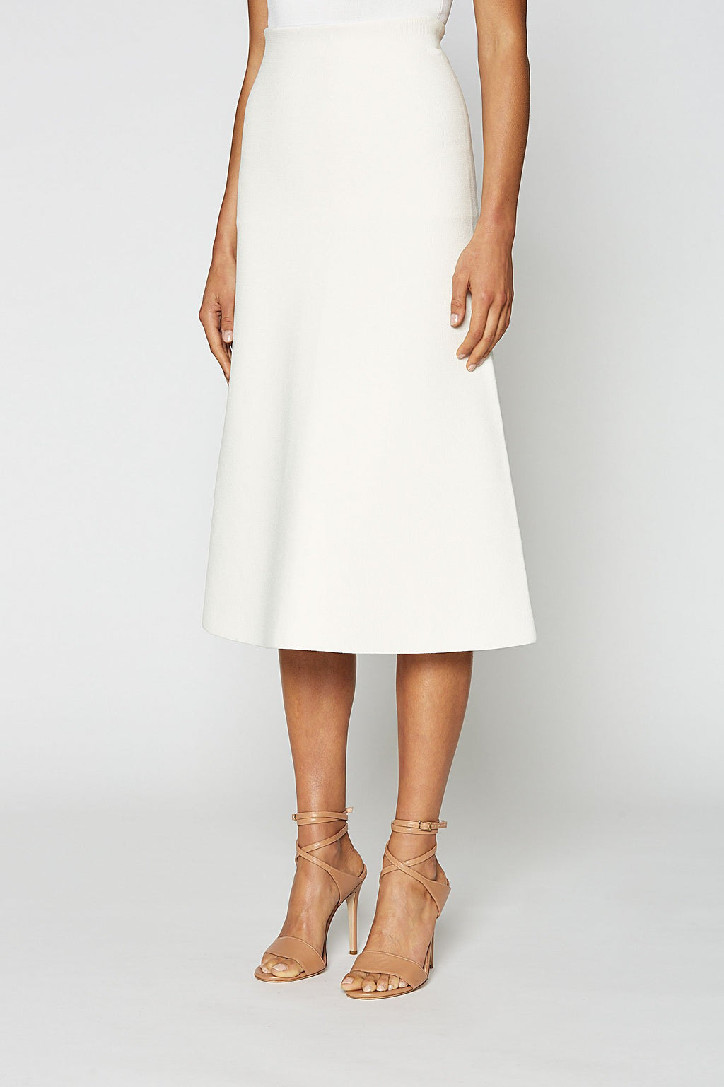 CREPE KNIT A-LINE SKIRT
