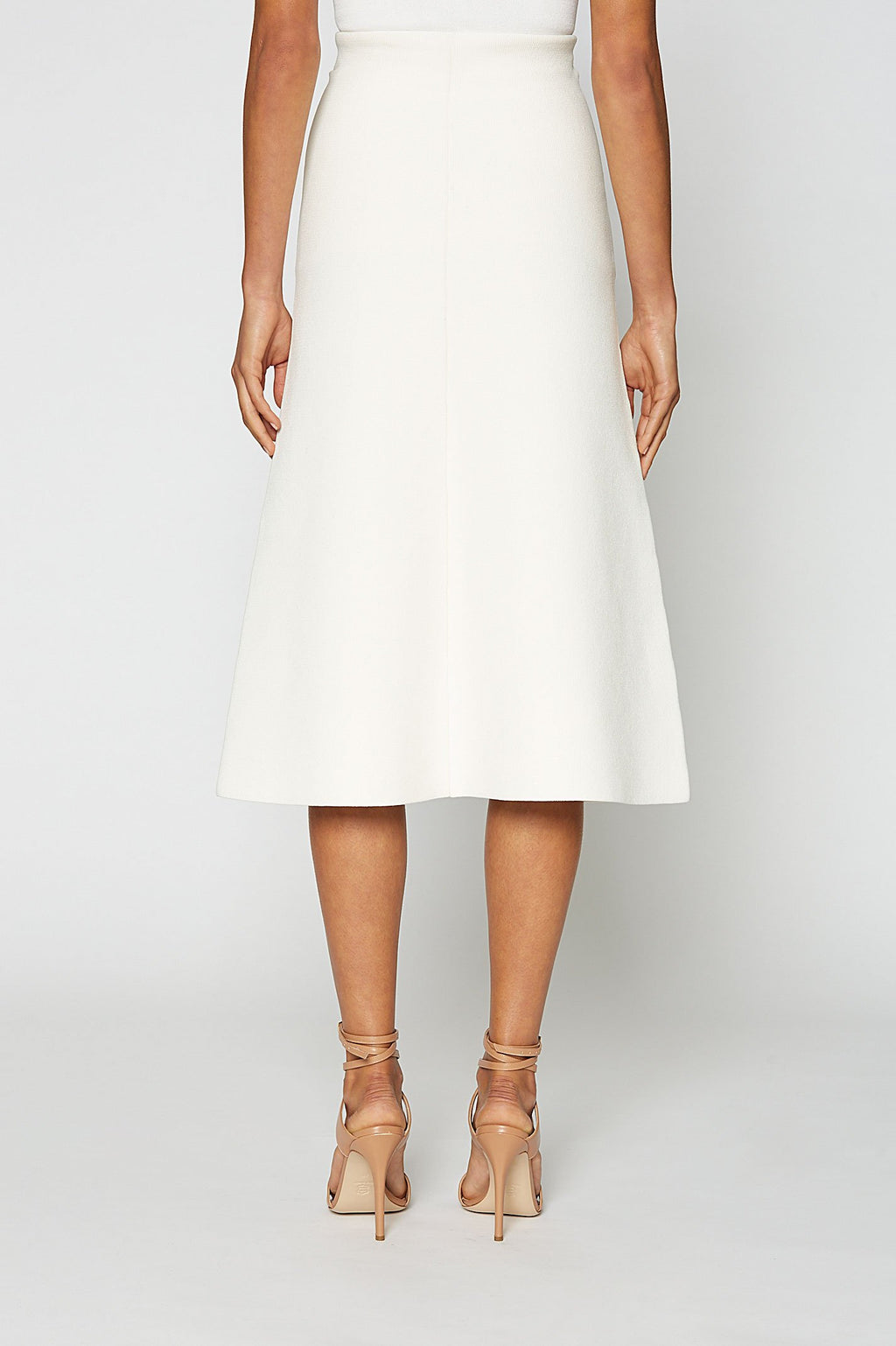 CREPE KNIT A-LINE SKIRT