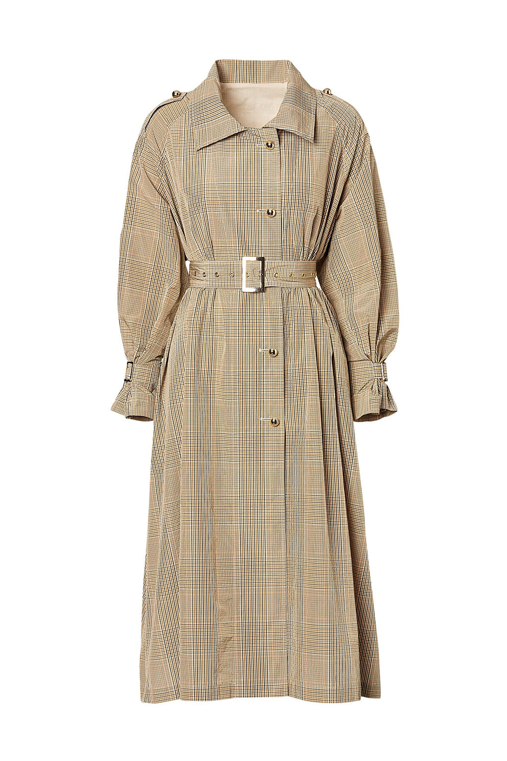 PLAID TRENCH