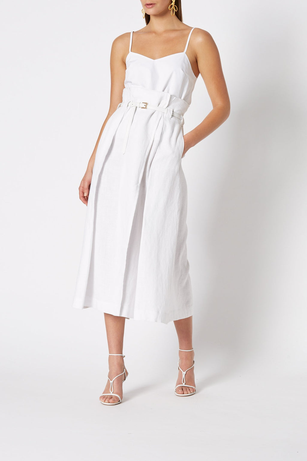 LINEN HIGH WAIST SKIRT