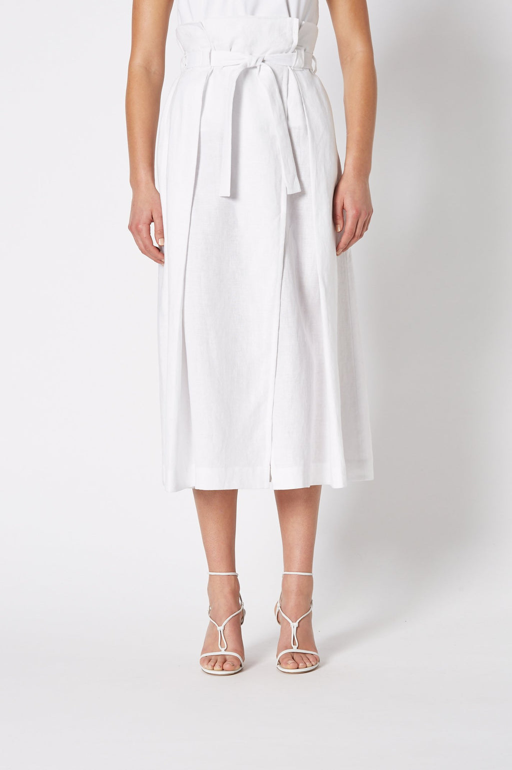 LINEN HIGH WAIST SKIRT