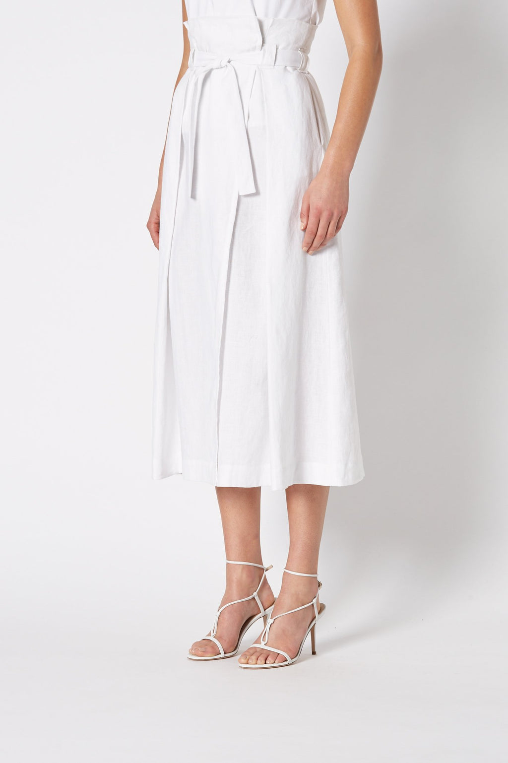 LINEN HIGH WAIST SKIRT