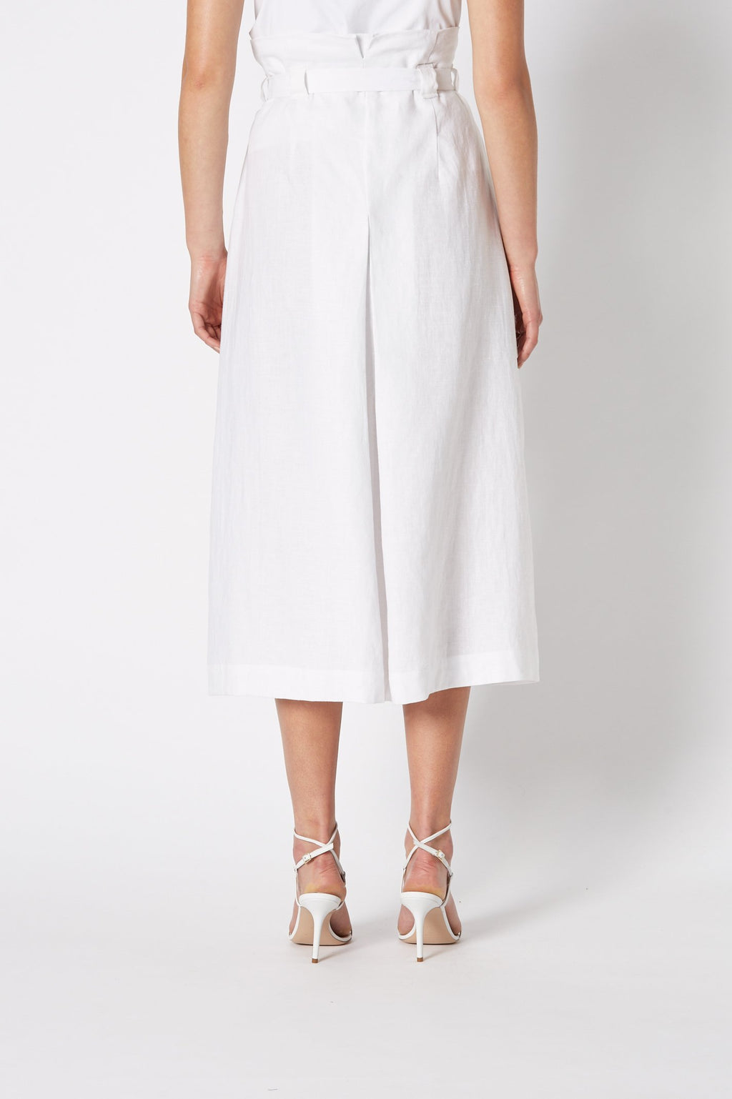 LINEN HIGH WAIST SKIRT