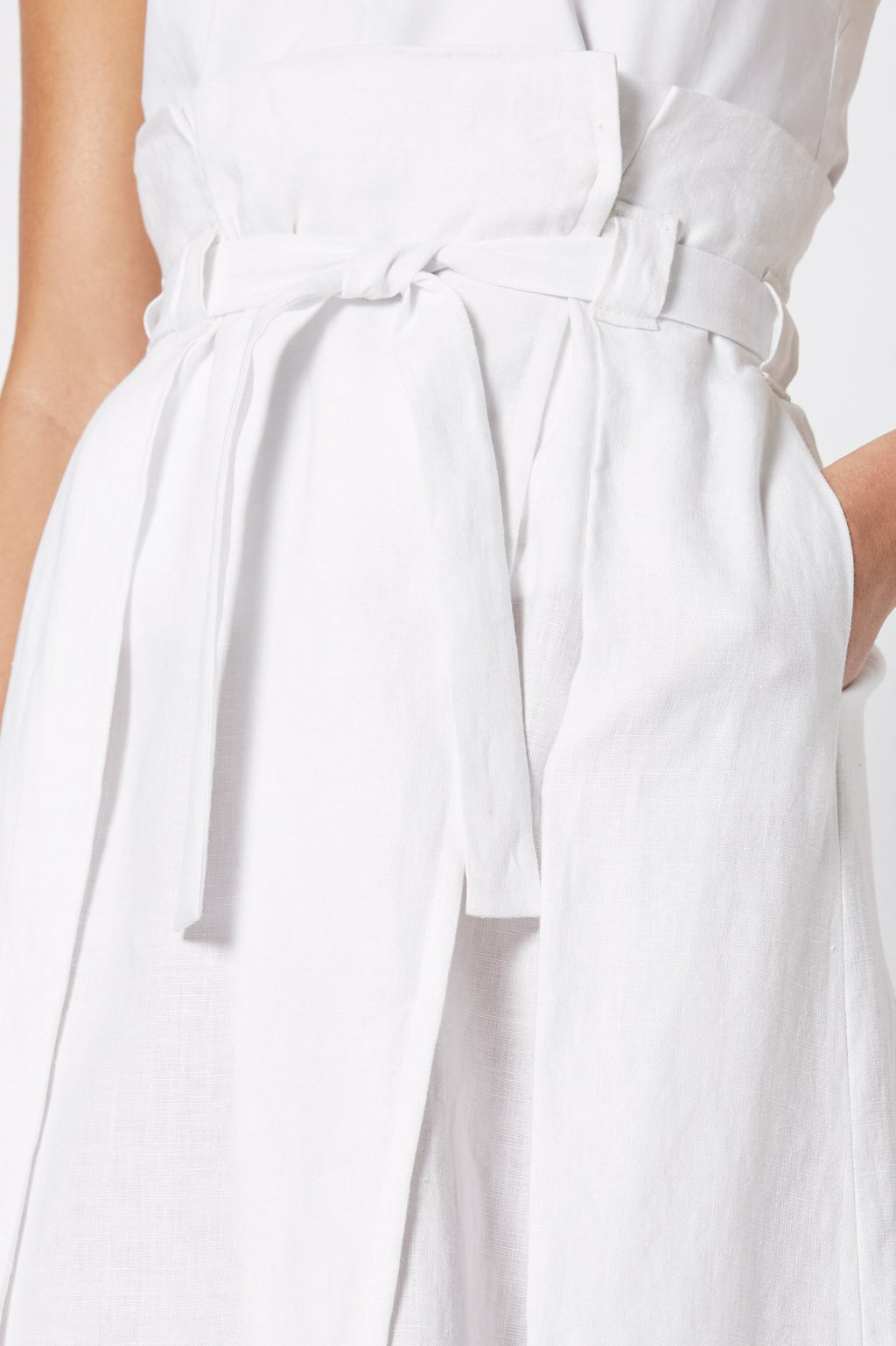 LINEN HIGH WAIST SKIRT