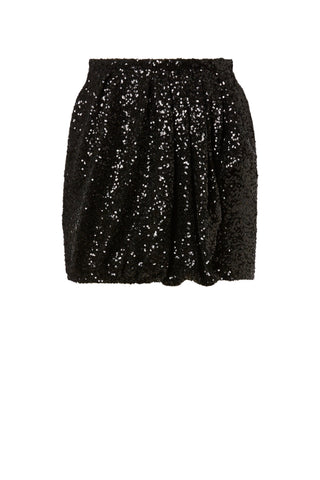 SEQUIN PLEAT SKIRT