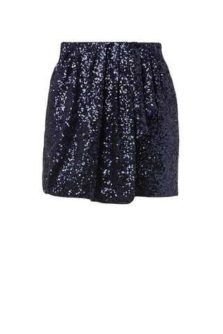 SEQUIN PLEAT SKIRT