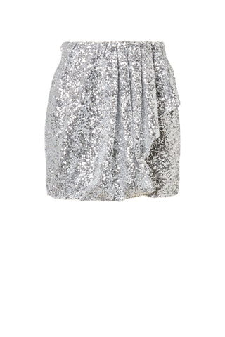 SEQUIN PLEAT SKIRT